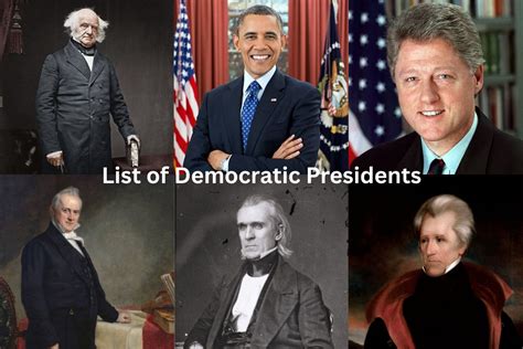 list of democrat presidents.